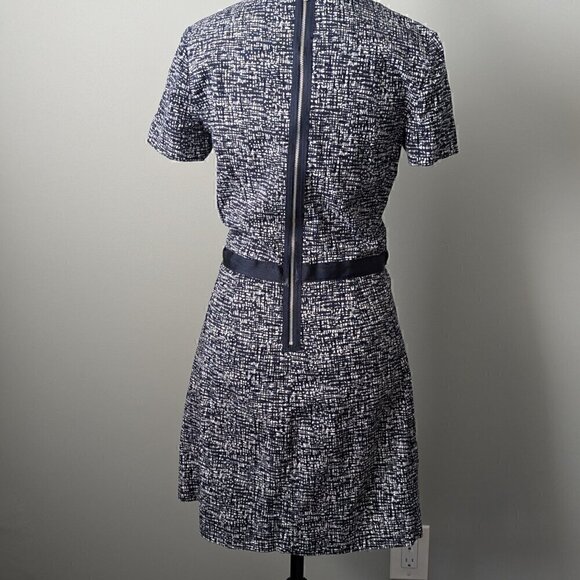 Gap Dress Blue & White Stretchy w Pockets Women's Size 6 Preppy Style - Picture 3 of 6